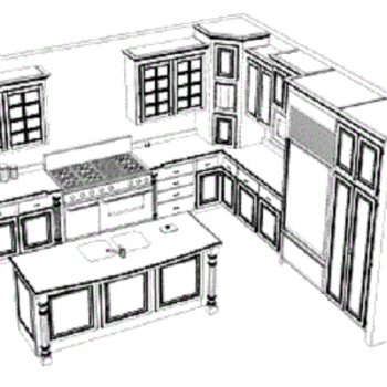 designing a kitchen layout Custom kitchen cabinet design layout