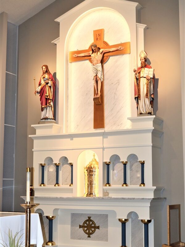 St. Ambrose Church Altar and Crucifix