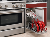 S&W cabinets storage base cabinet pullout for cookware
